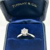 Tiffany&Co Platinum Diamond Ring 0.90 cts Tiffany Cert
