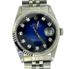 Rolex Datejust 16234 Blue Vignette Diamond Dial (Full Set)