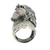 Designer Horse Diamond Ring in 14kt Gold