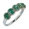 18 kt Gold Emerald Diamond Ring