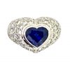 Blue Sapphire Diamond Ring