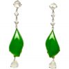 Jade Diamond Earrings