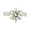 Diamond Ring G.I.A. 3.09 cts Triple Excellent F/VVS2 GIA