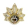 Yellow Gold Diamond Brooch