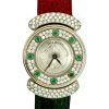 Dianoor White Gold Emerald Diamond Watch