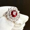Unheated Ruby Diamond Ring 2.04 cts
