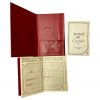 Cartier watch Warranty Card