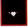 Natural Diamond Ring Heart Shape 1.02ct E/VS2