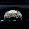 Vintage 18K Gold Black Diamond Ring