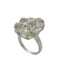 White Gold Diamond Crystal Ring