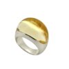 Unique Dome Ring in 18 K White Gold