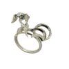 Diamond and Sapphire Dog Ring in White Gold