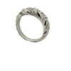 18K White Gold Diamond Twist Ring