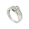 White Gold Diamond Baguette Ring