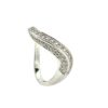 White Gold Diamond Wave Ring
