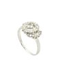 Sparkling Spiral Diamond Ring in White Gold