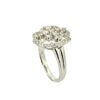 18K White Gold Diamond Cluster Ring