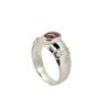 18K Gold Ring with Ruby and Diamonds