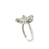 Sparkling Diamond Star Ring in White Gold