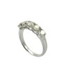 5 Stone Diamond Ring 18 Kt White Gold