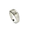 White Gold Princess Cut Diamond Band Ring