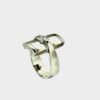 18 K Ring with Square Cut Diamond