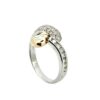 Two-Tone Diamond Ring White Gold & Yellow Gold Accents