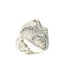 White Gold Diamond and Sapphire Ring