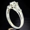 Diamond Engagement Ring with Baguette Accents