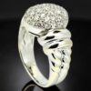 18K White Gold Pave Diamond Ring