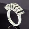 Elegant Diamond Ring in 18K White Gold