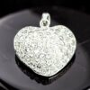18K Sparkling Heart Pendant