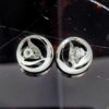 18K White Gold Diamond Earrings
