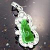 Jade Gourd Pendant with Diamonds