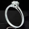 18K White Gold Diamond Solitaire Ring