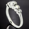 Platinum 5 Stones Diamond Ring