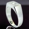 White Gold Men’s Diamond Ring