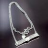 White gold Chain Necklace with Bar Pendant
