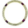 Aftermarket Rolex 31mm Natural Diamond Gold Bezel