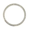Aftermarket Rolex 34 mm Natural Diamond Gold Bezel